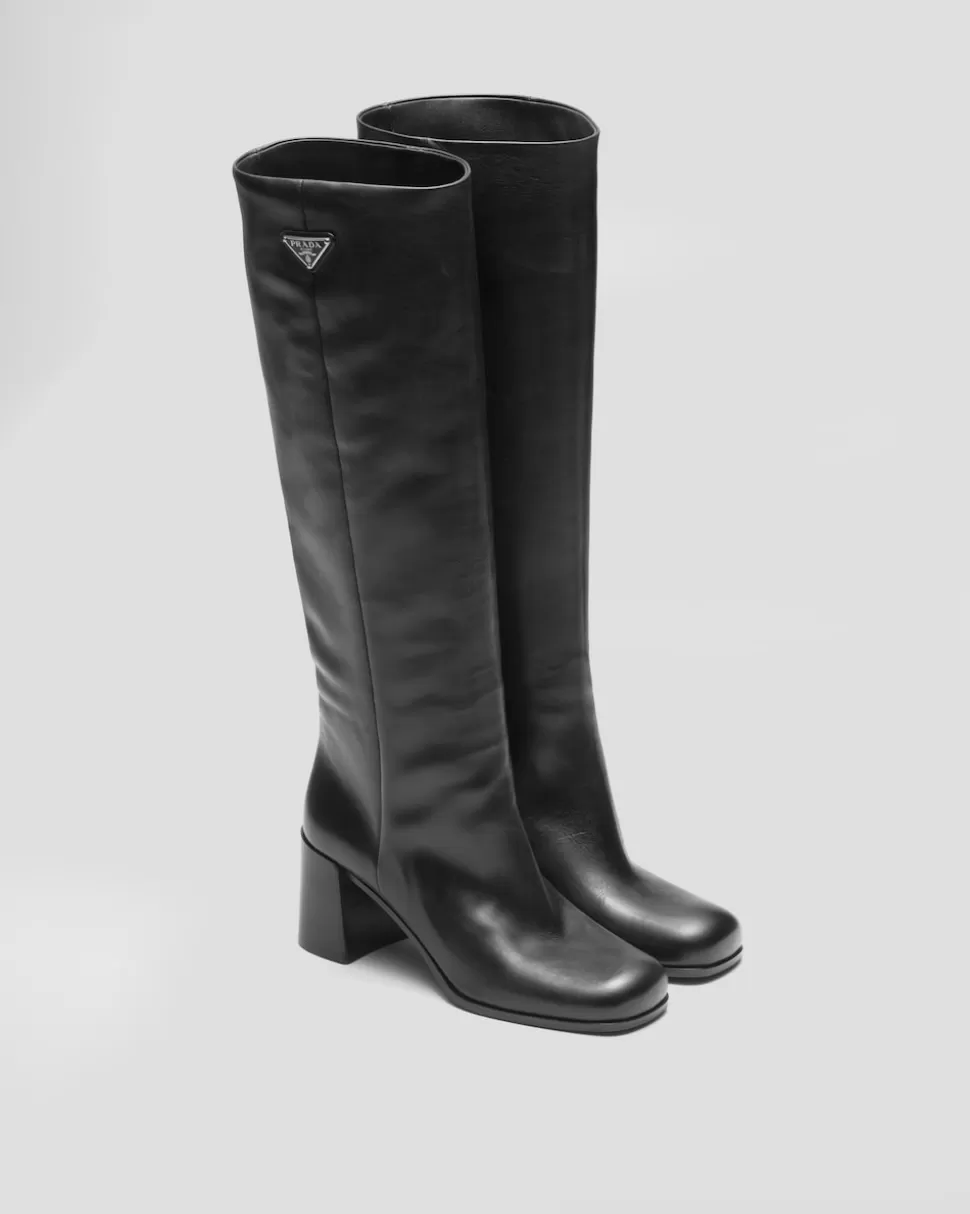Prada Botas De Piel^Mujer BOTINAS Y BOTAS