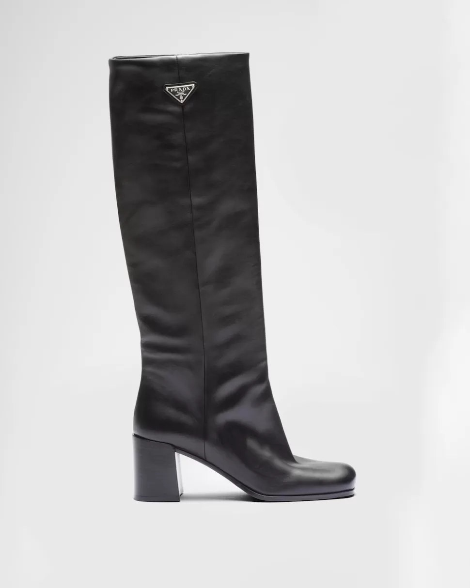 Prada Botas De Piel^Mujer BOTINAS Y BOTAS