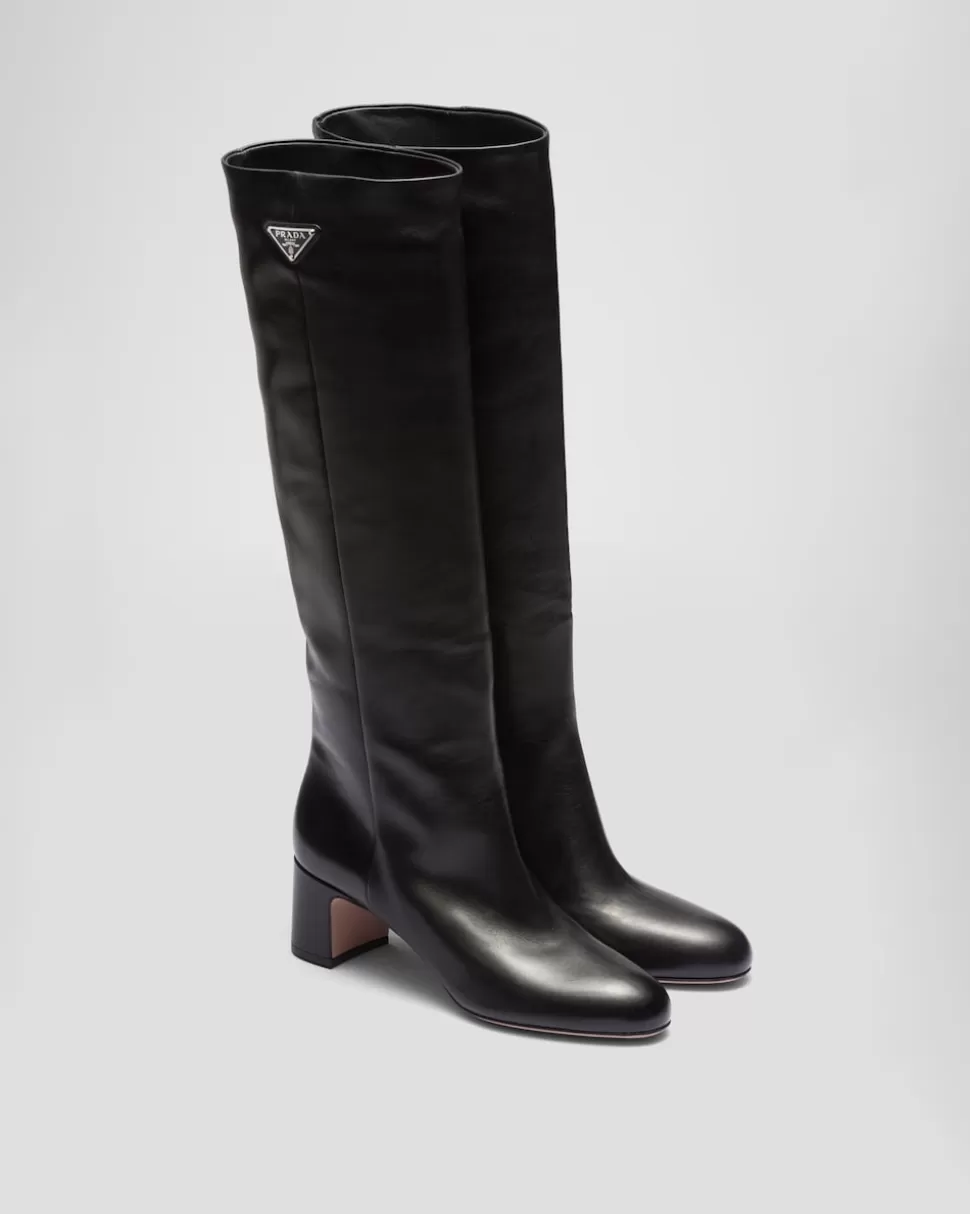 Prada Botas De Piel^Mujer BOTINAS Y BOTAS