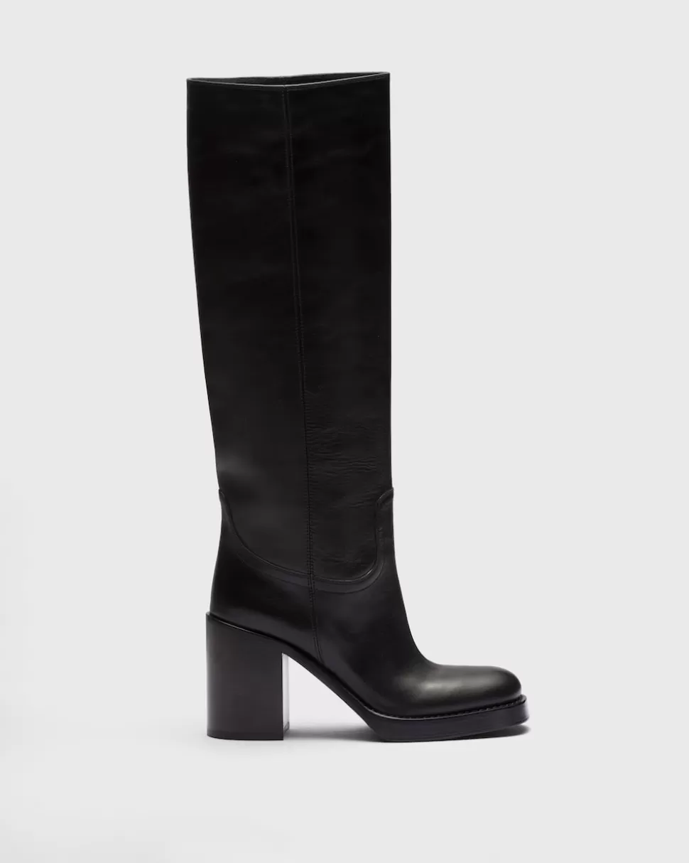 Prada Botas De Piel^Mujer BOTINAS Y BOTAS