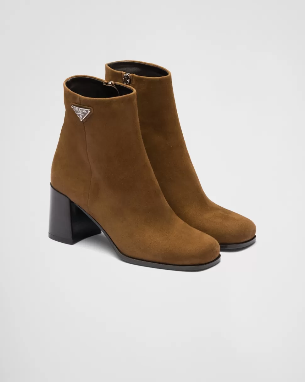 Prada Botines De Ante^Mujer BOTINAS Y BOTAS