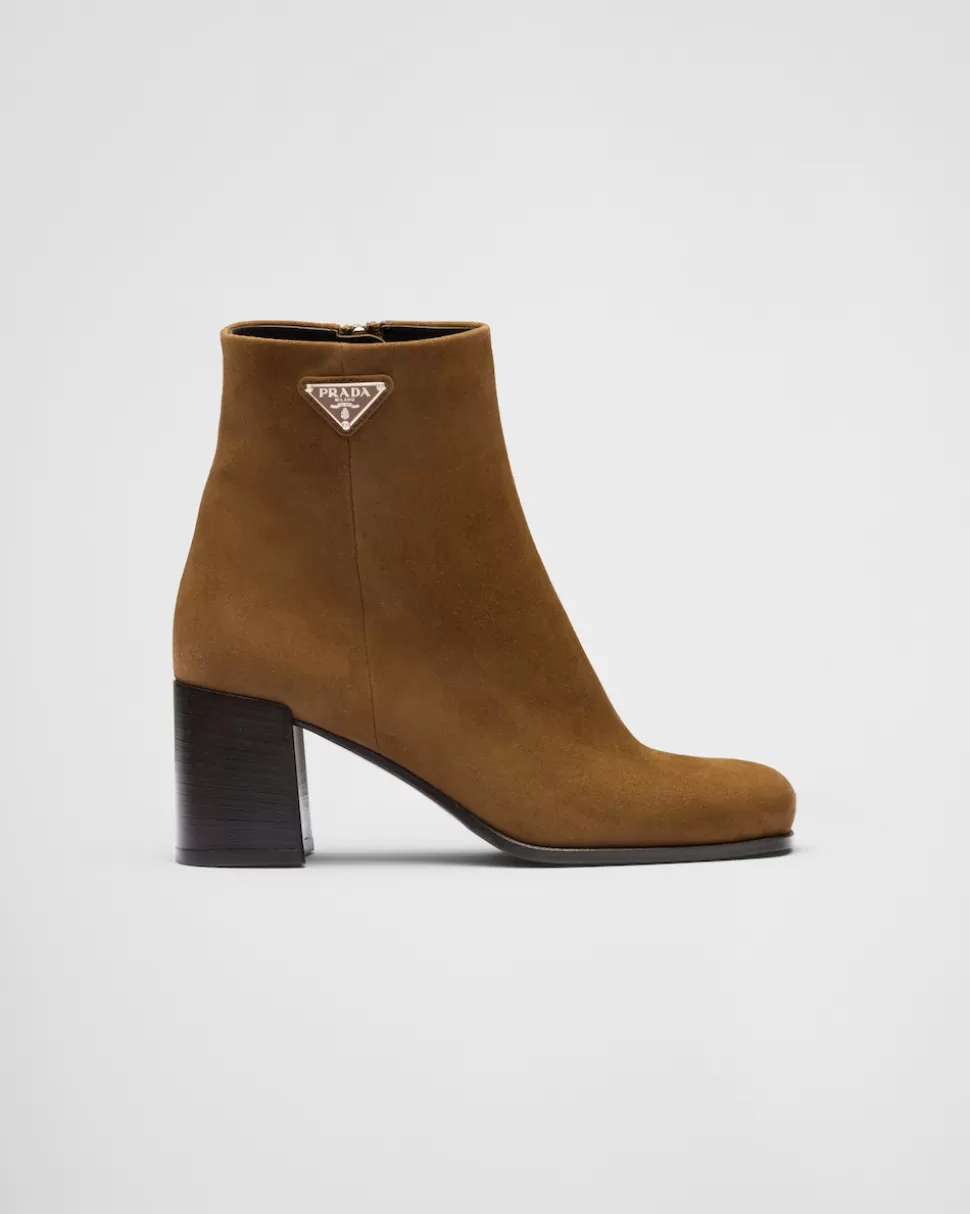 Prada Botines De Ante^Mujer BOTINAS Y BOTAS