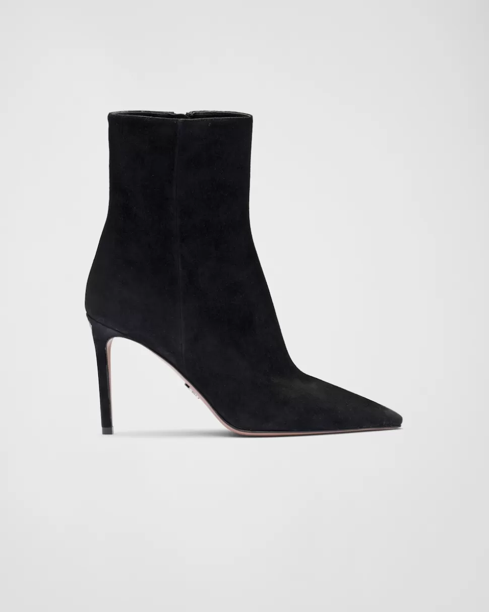 Prada Botines De Ante De Tacón Alto^Mujer BOTINAS Y BOTAS
