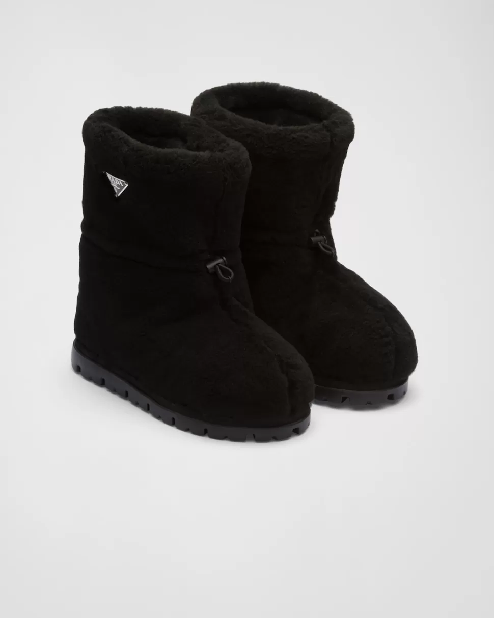Prada Botines De Borreguillo^Mujer BOTINAS Y BOTAS