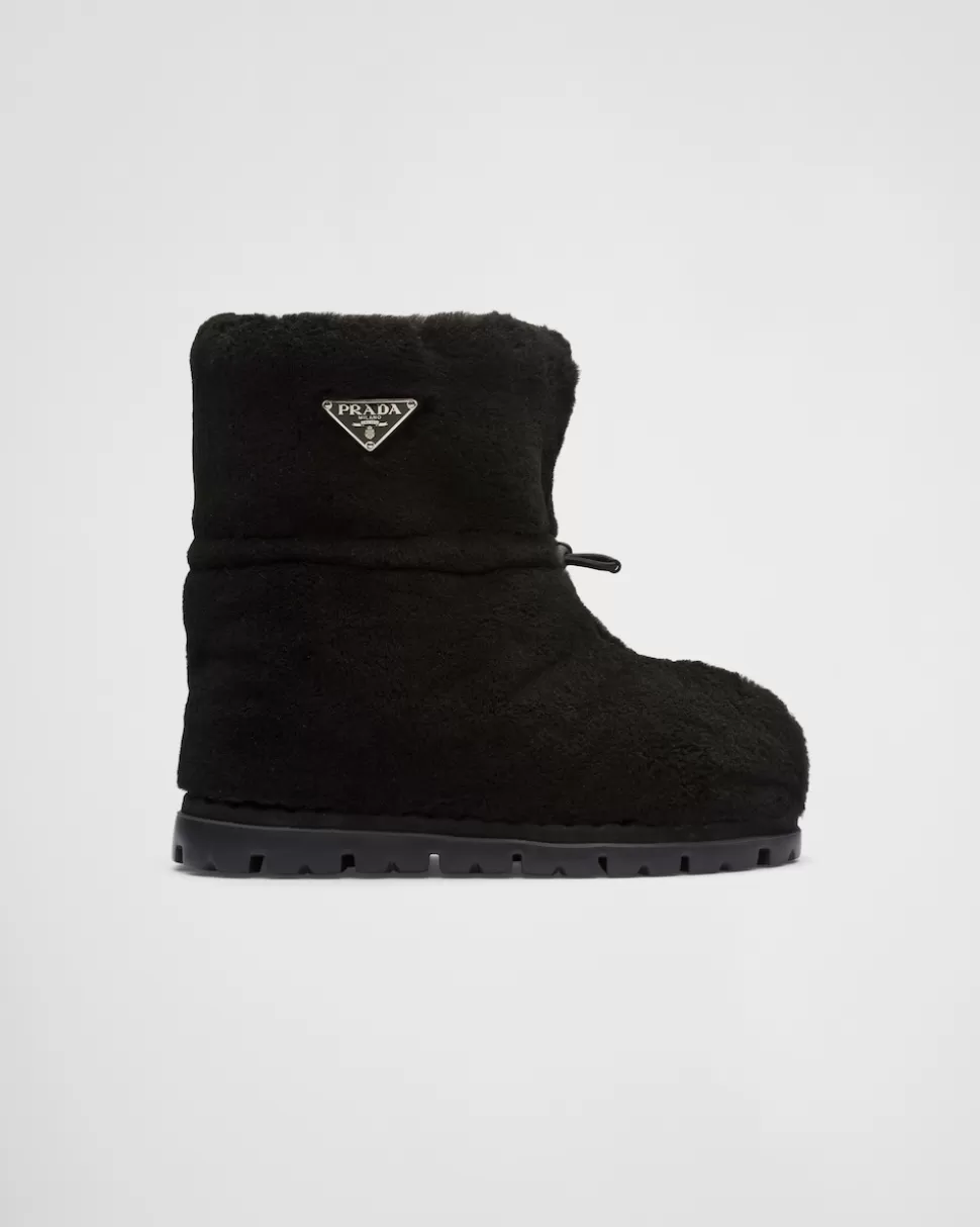 Prada Botines De Borreguillo^Mujer BOTINAS Y BOTAS