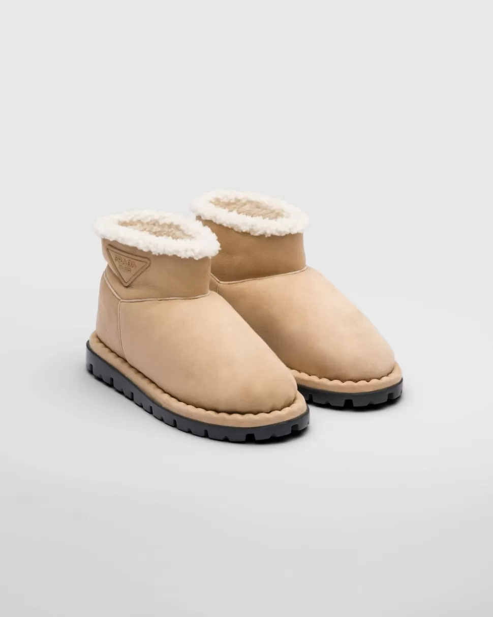 Prada Botines De Borreguillo^Mujer BOTINAS Y BOTAS