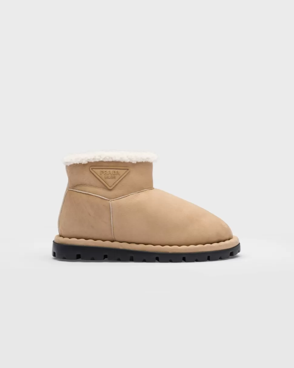Prada Botines De Borreguillo^Mujer BOTINAS Y BOTAS