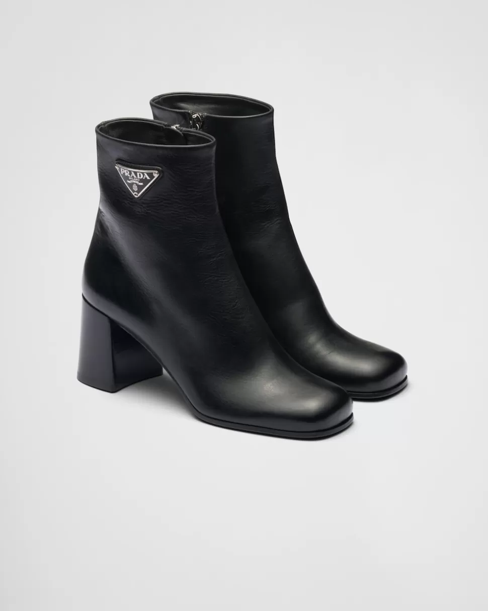 Prada Botines De Piel^Mujer BOTINAS Y BOTAS