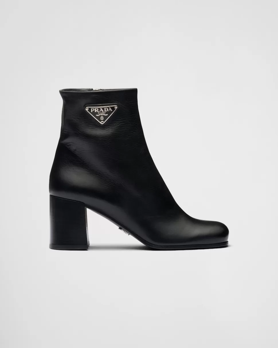 Prada Botines De Piel^Mujer BOTINAS Y BOTAS