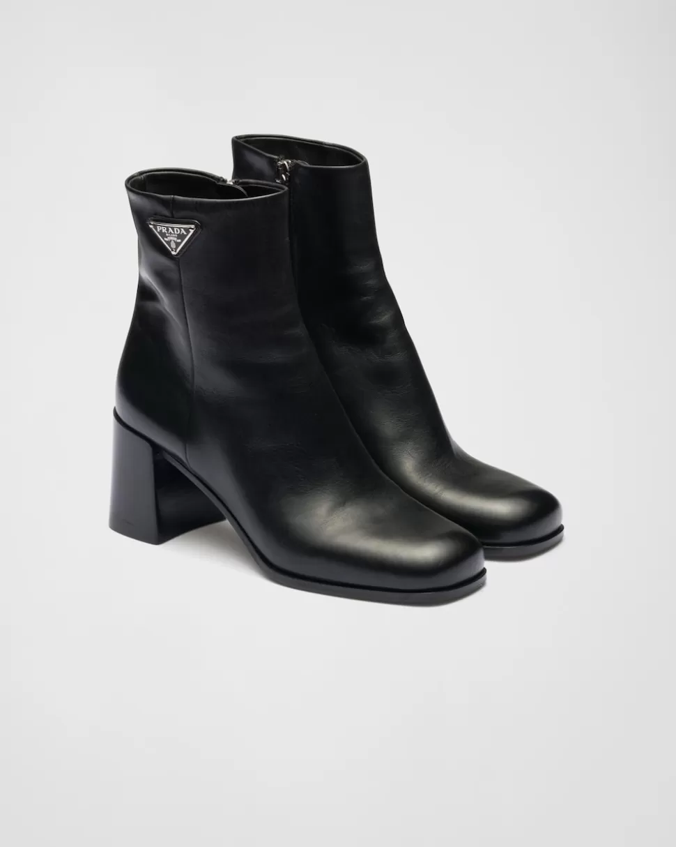 Prada Botines De Piel^Mujer BOTINAS Y BOTAS