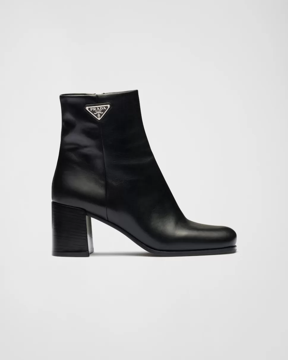 Prada Botines De Piel^Mujer BOTINAS Y BOTAS