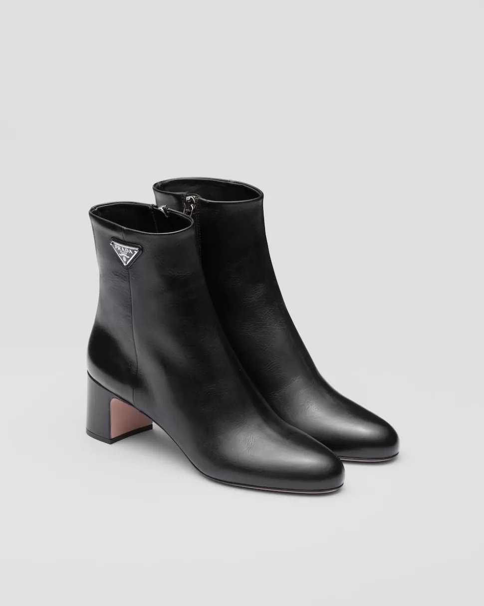 Prada Botines De Piel^Mujer BOTINAS Y BOTAS