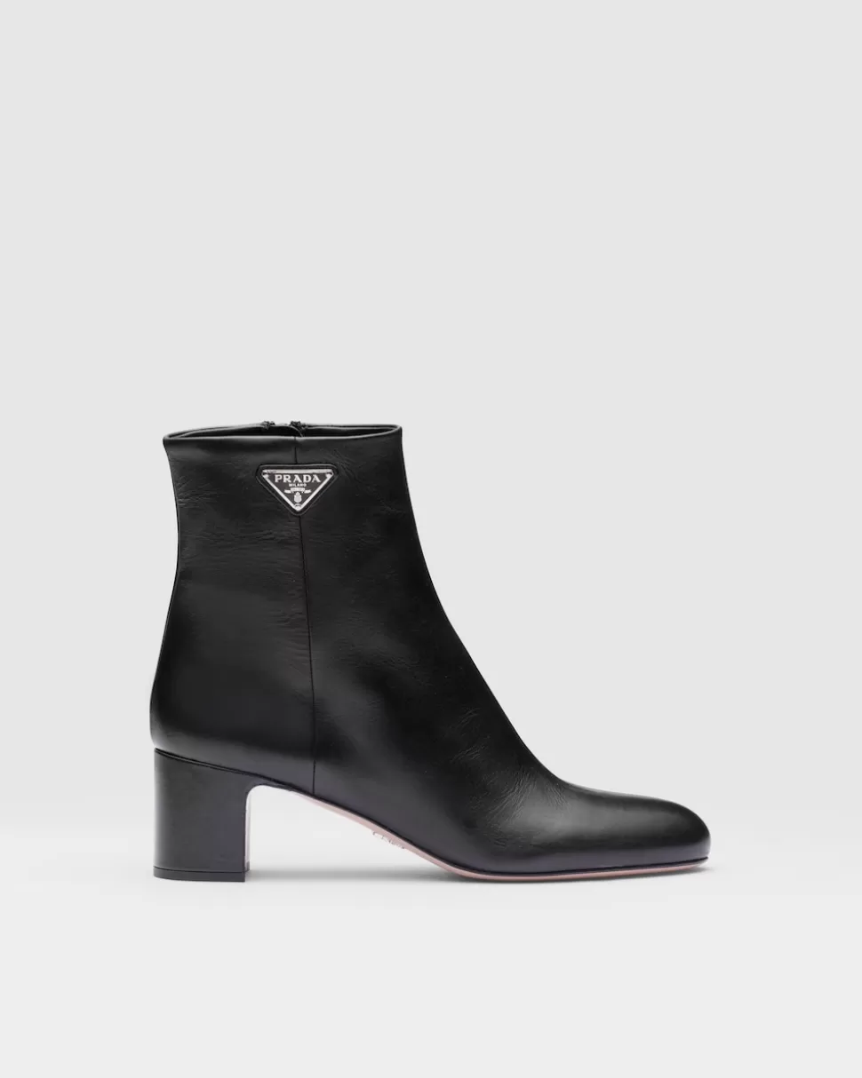 Prada Botines De Piel^Mujer BOTINAS Y BOTAS