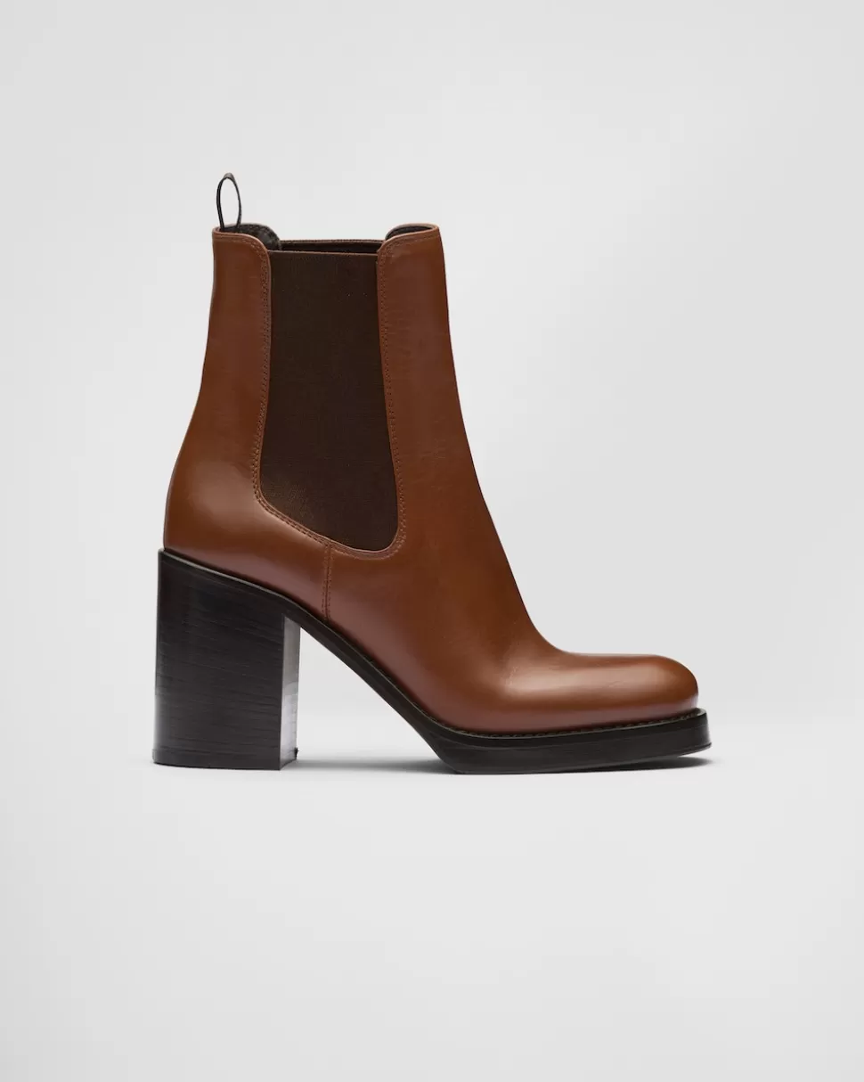 Prada Botines De Piel^Mujer BOTINAS Y BOTAS