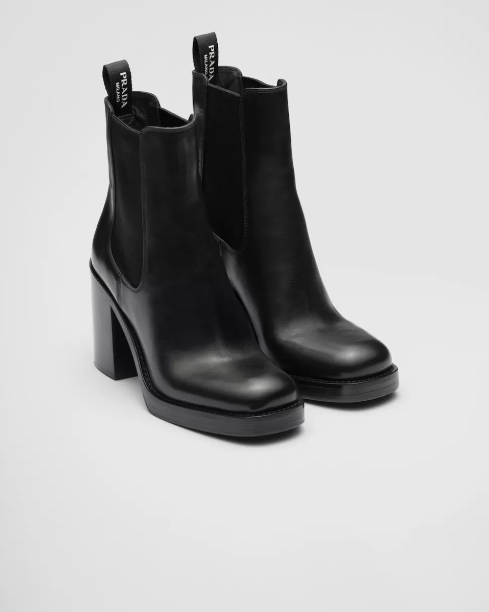 Prada Botines De Piel^Mujer BOTINAS Y BOTAS