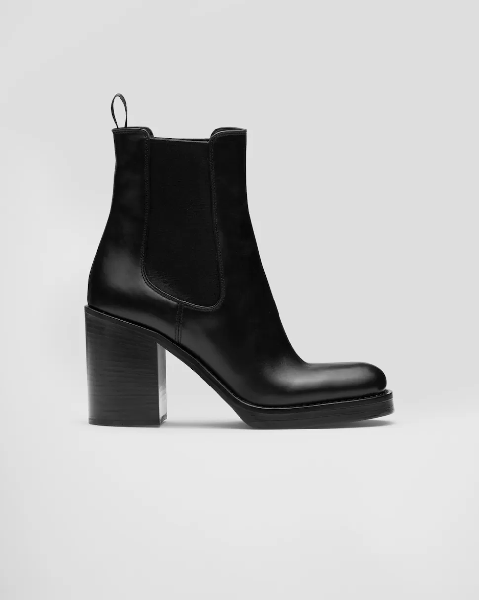 Prada Botines De Piel^Mujer BOTINAS Y BOTAS