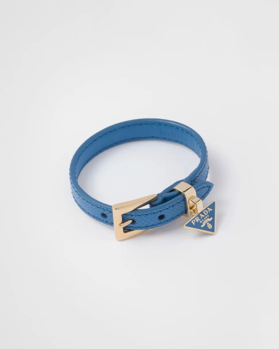 Prada Brazalete De Piel Saffiano^Mujer JOYAS DE FANTASÍA
