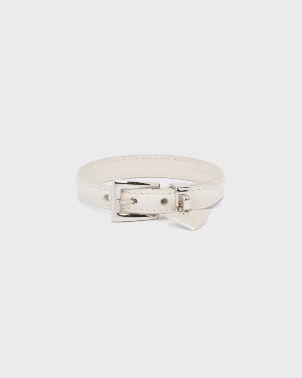 Prada Brazalete De Piel Saffiano^Mujer JOYAS DE FANTASÍA