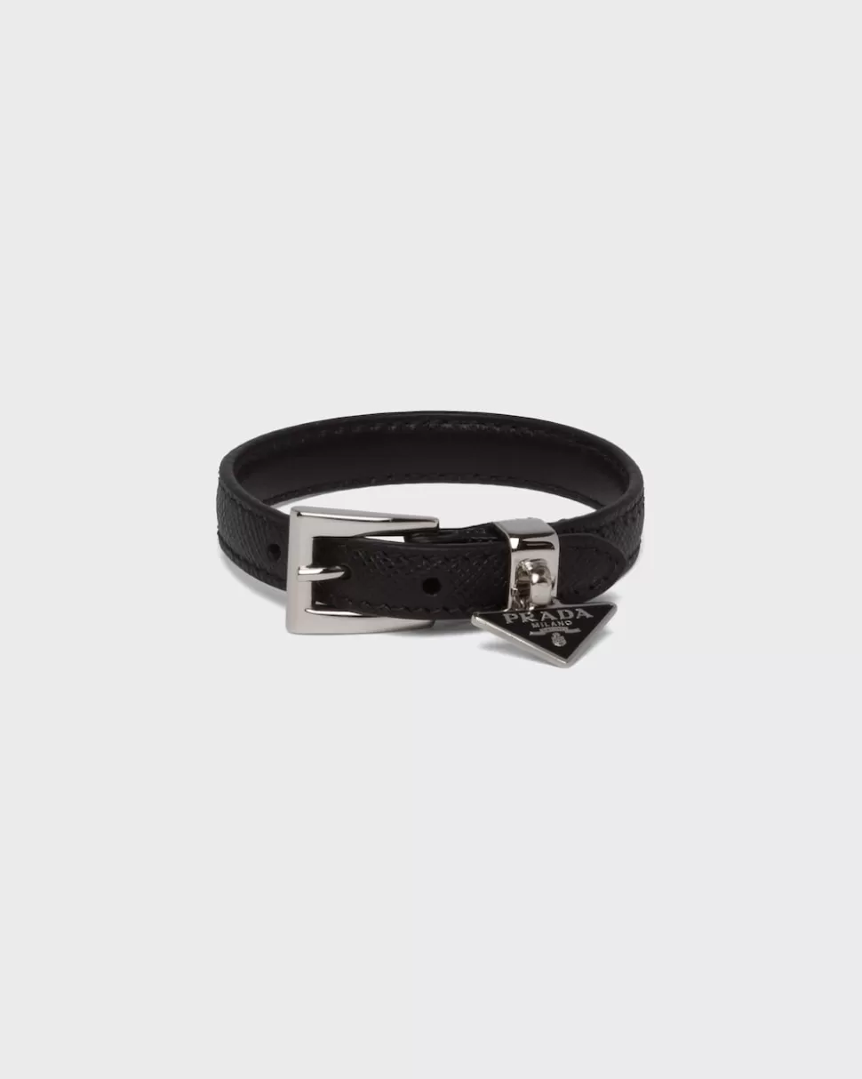 Prada Brazalete De Piel Saffiano^Mujer JOYAS DE FANTASÍA