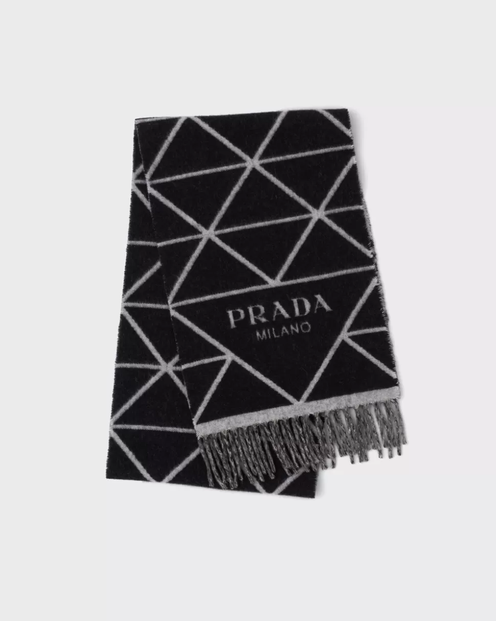 Prada Bufanda De Tejido Doble De Cachemir^Mujer BUFANDAS Y PAÑUELOS