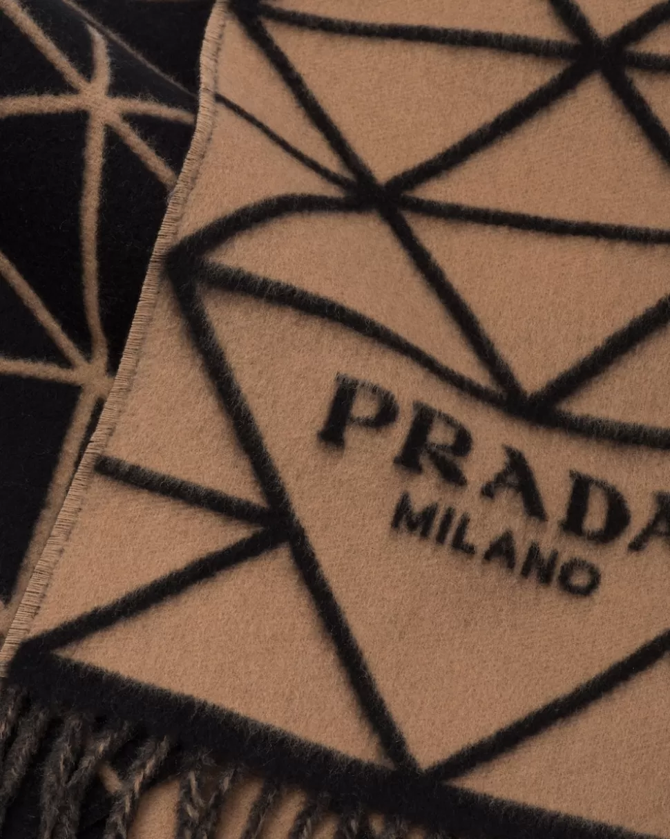 Prada Bufanda De Tejido Doble De Cachemir^Mujer BUFANDAS Y PAÑUELOS
