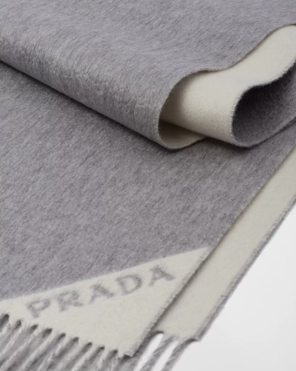 Prada Bufanda De Tejido Doble De Cachemir^Mujer BUFANDAS Y PAÑUELOS