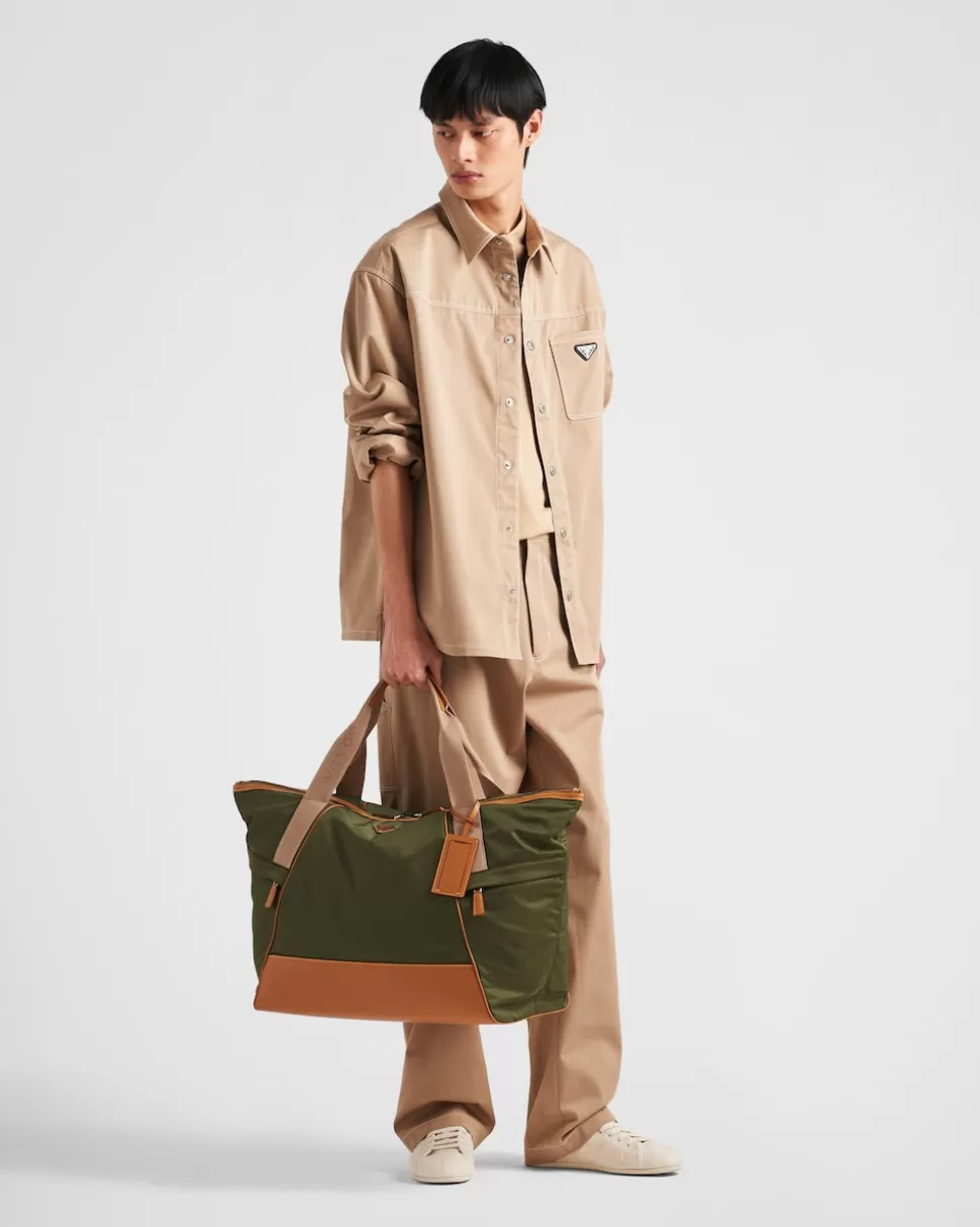Prada Camisa De Algodón Elástico^Hombre CAMISAS