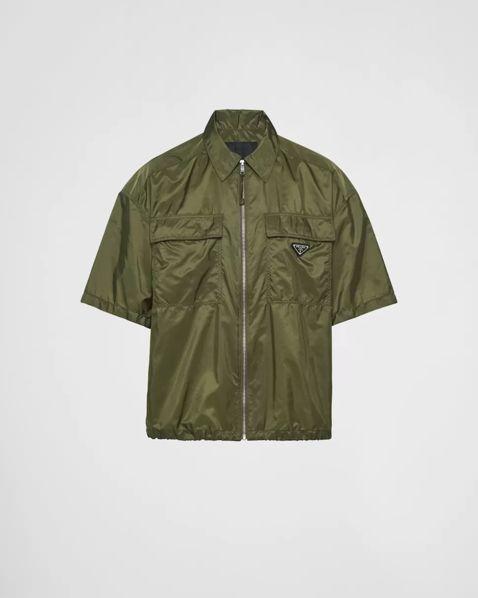 Prada Camisa De Manga Corta En Ligero Re-nylon^Hombre CAMISAS
