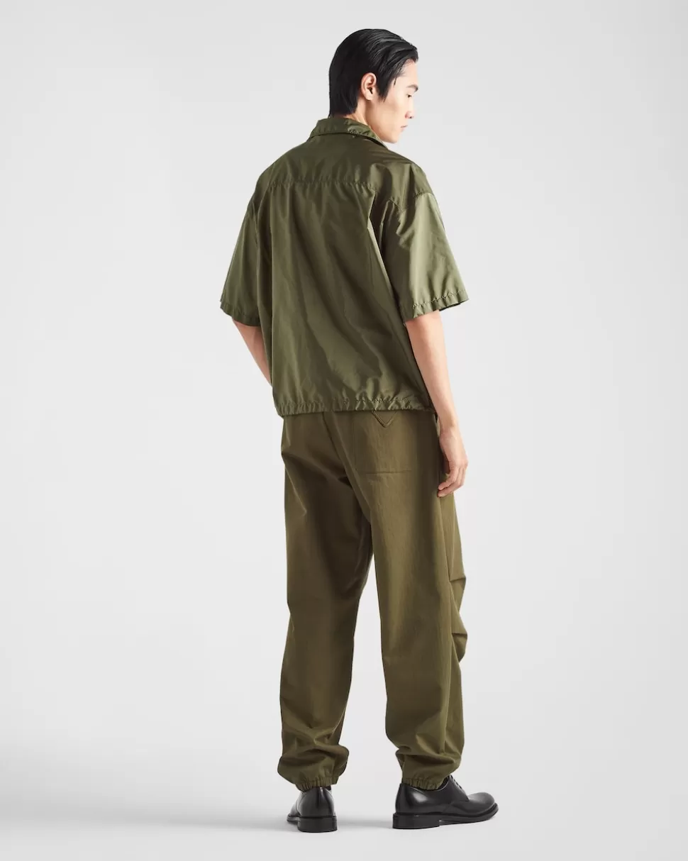 Prada Camisa De Manga Corta En Ligero Re-nylon^Hombre CAMISAS