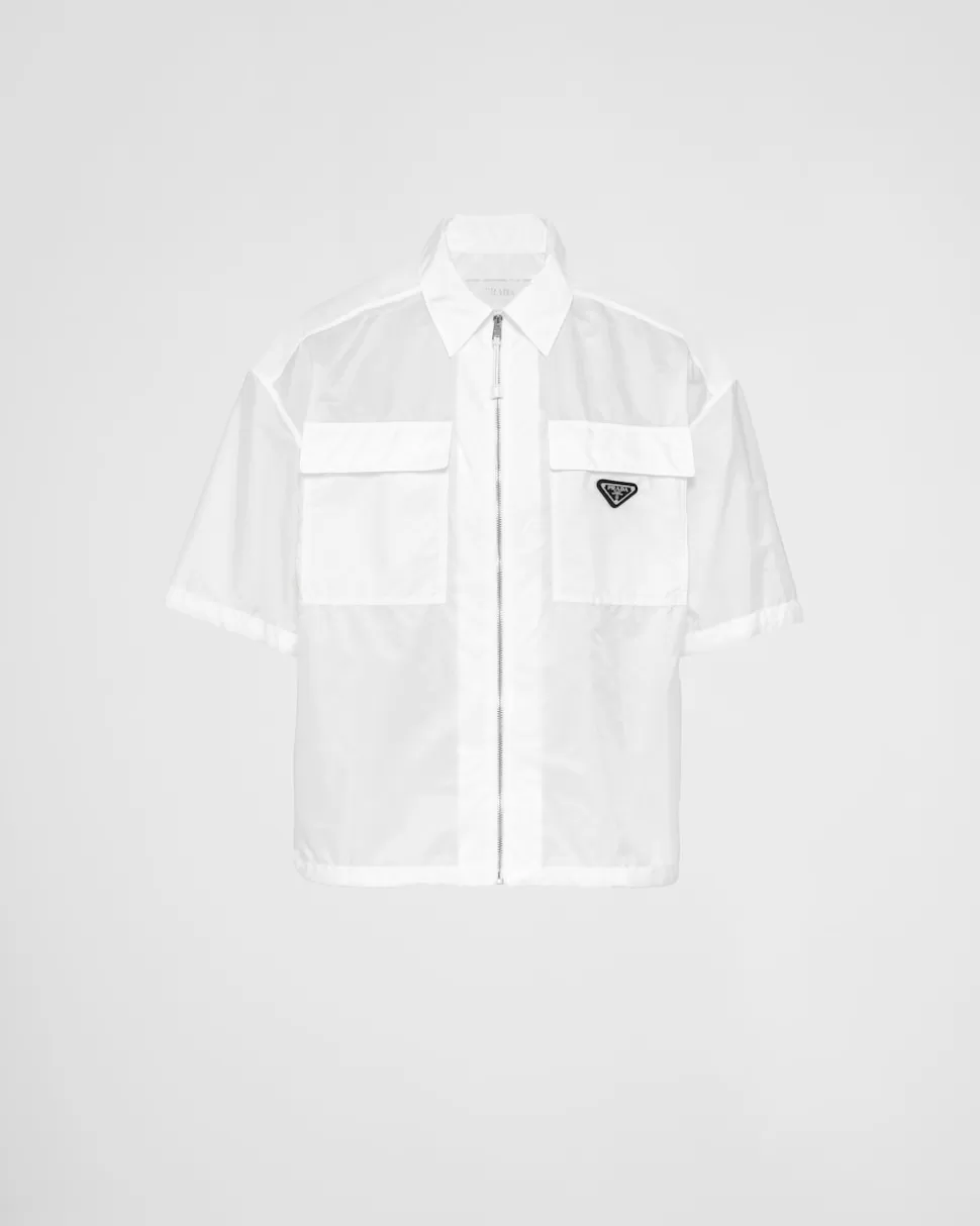 Prada Camisa De Manga Corta En Ligero Re-nylon^Hombre CAMISAS
