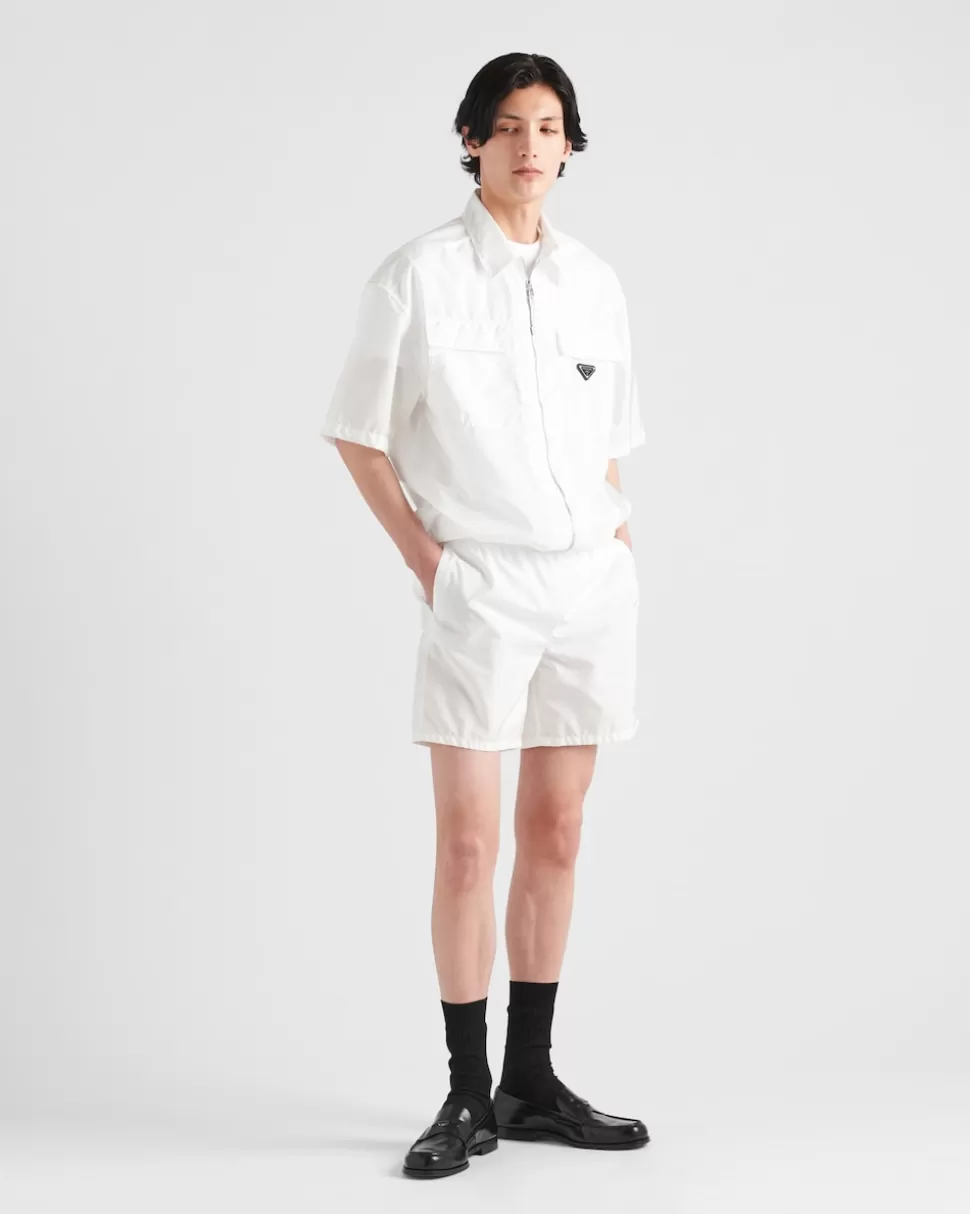 Prada Camisa De Manga Corta En Ligero Re-nylon^Hombre CAMISAS