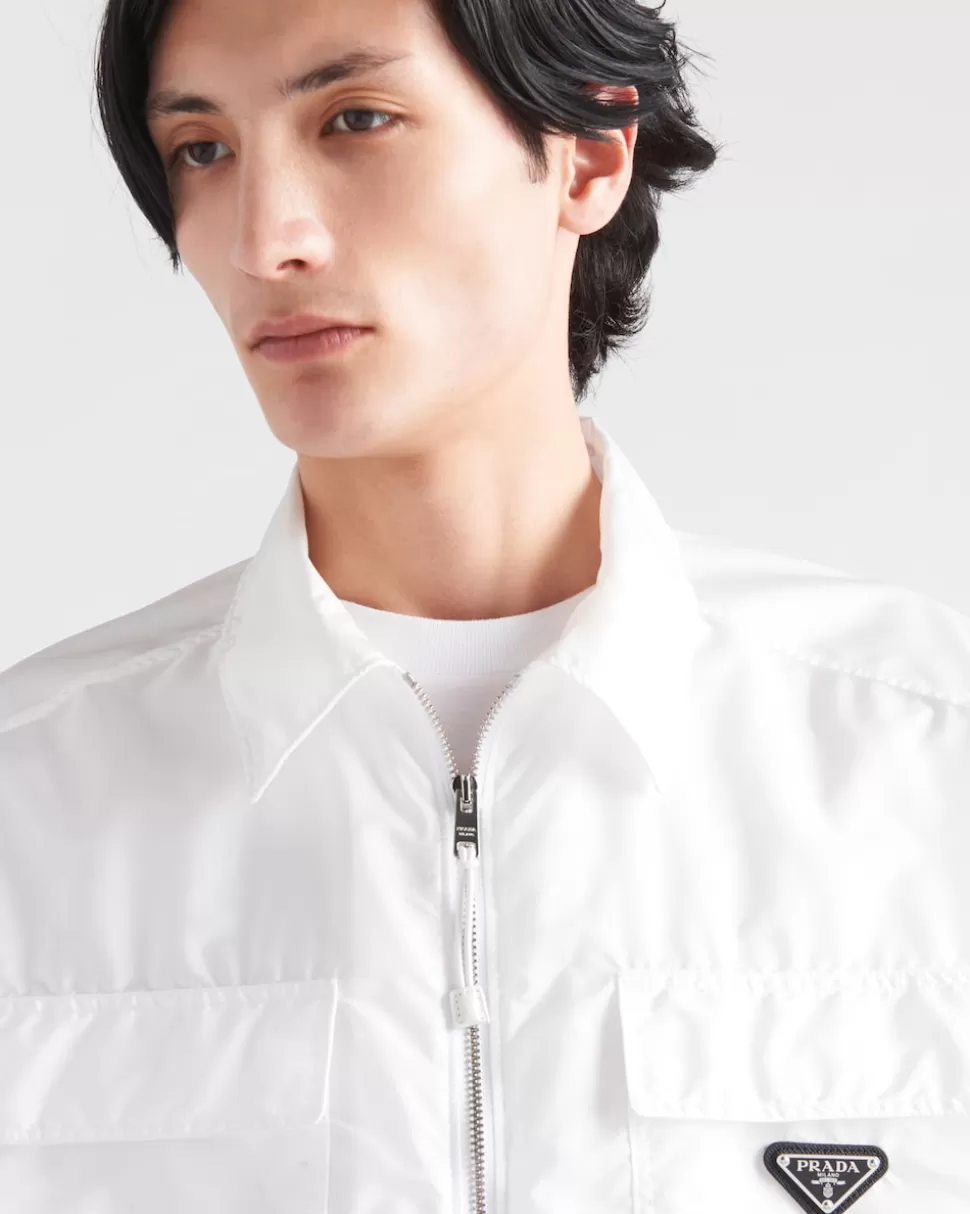 Prada Camisa De Manga Corta En Ligero Re-nylon^Hombre CAMISAS