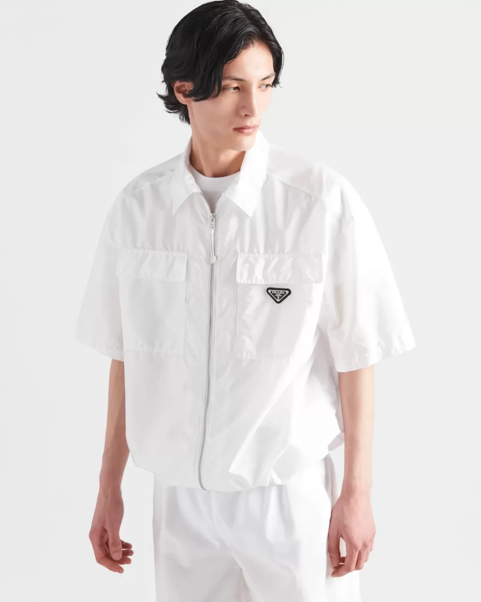 Prada Camisa De Manga Corta En Ligero Re-nylon^Hombre CAMISAS
