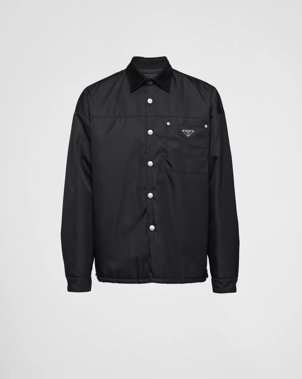 Prada Camisa De Re-nylon^Hombre COLECCIÓN MASCULINA | CAMISAS