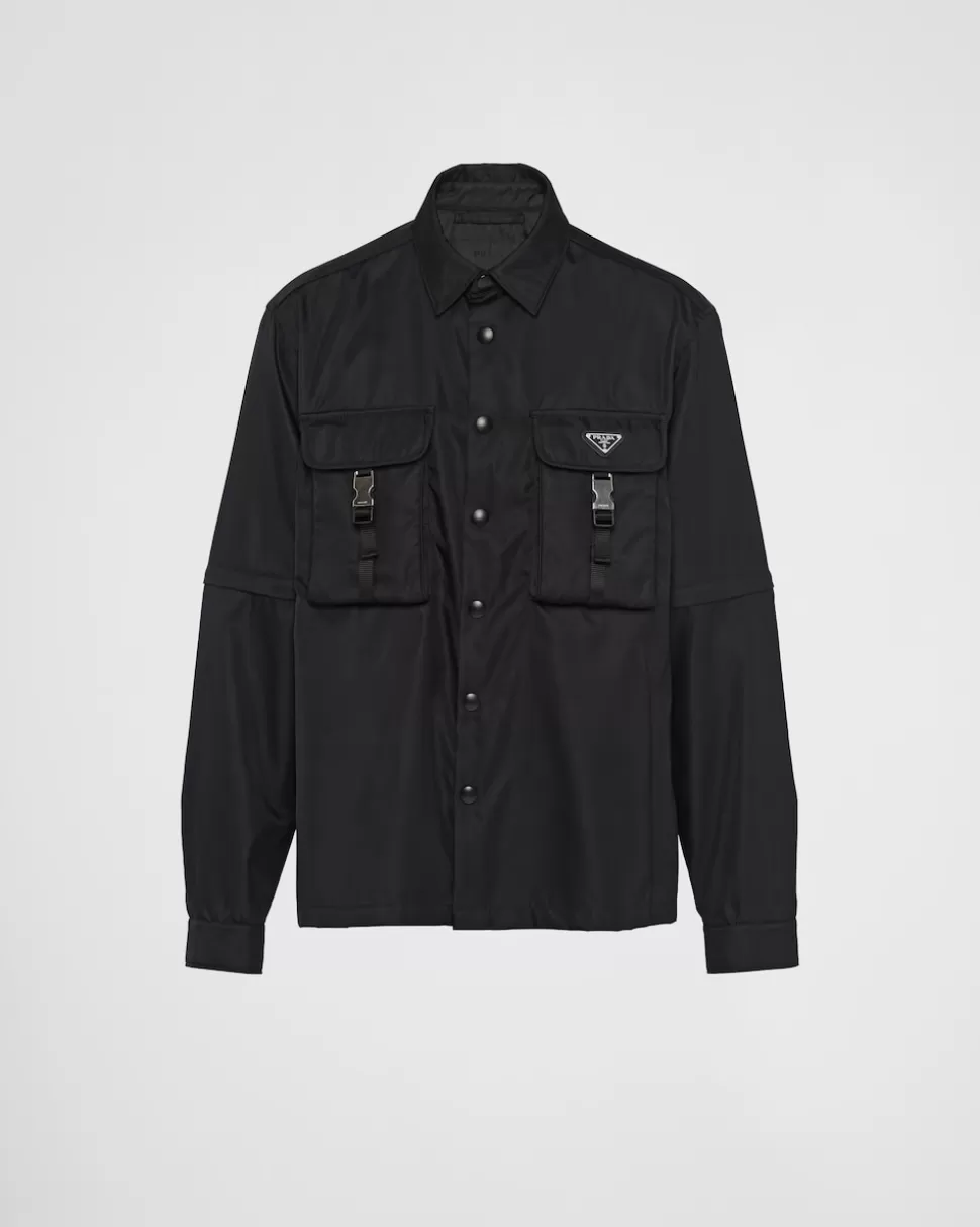 Prada Camisa De Re-nylon^Hombre COLECCIÓN MASCULINA | CAMISAS
