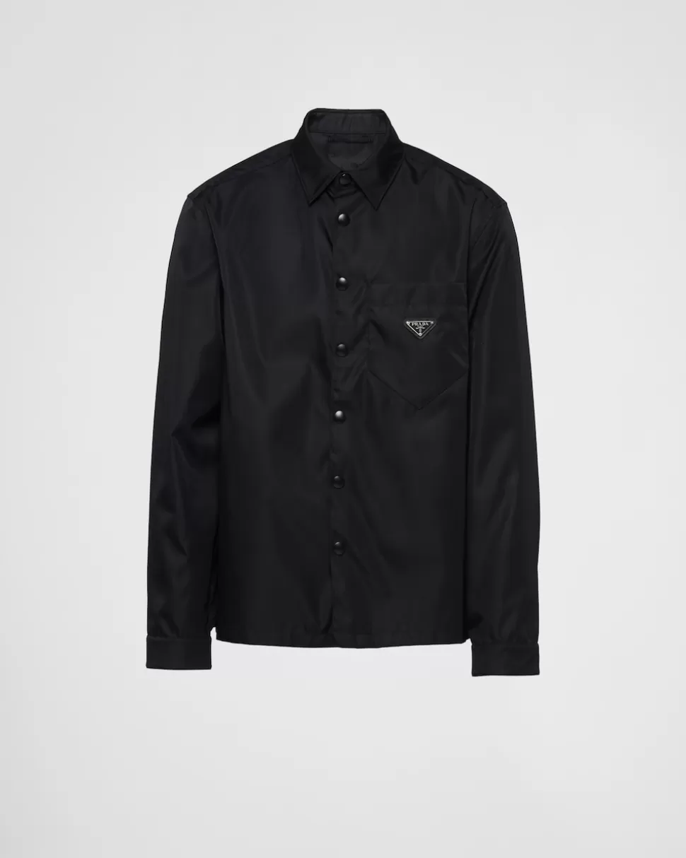 Prada Camisa De Re-nylon^Hombre COLECCIÓN MASCULINA | CAMISAS