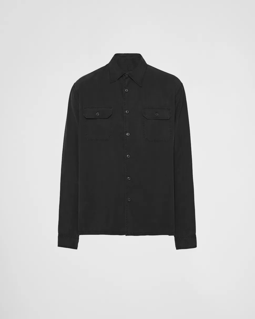 Prada Camisa De Seda^Hombre CAMISAS