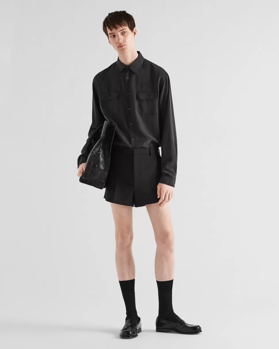 Prada Camisa De Seda^Hombre CAMISAS
