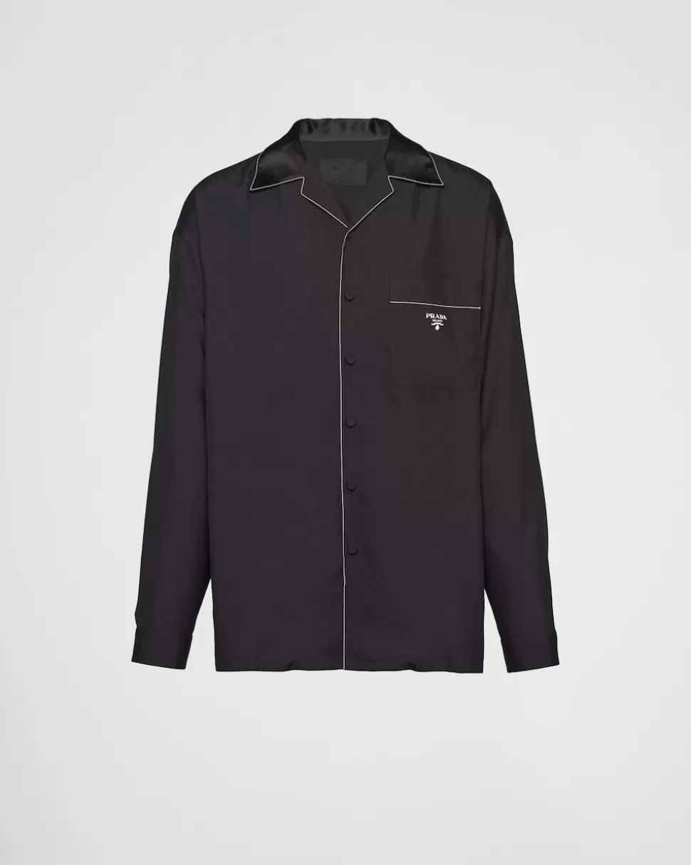 Prada Camisa De Seda^Hombre CAMISAS