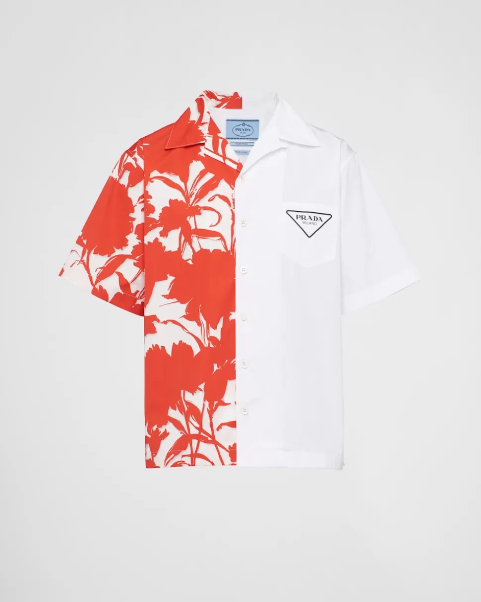 Prada Camisa Double Match De Algodón^Hombre CAMISAS