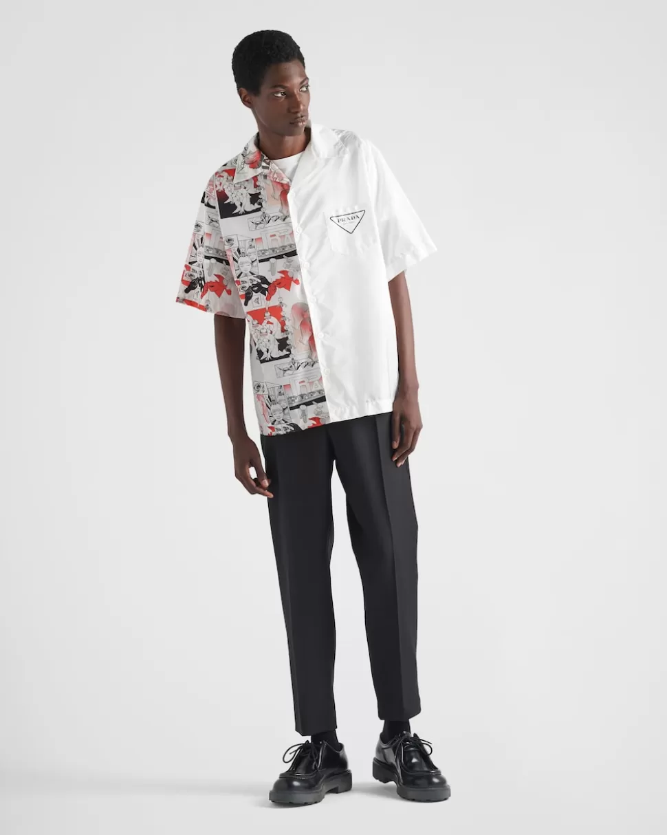 Prada Camisa Double Match De Re-nylon^Hombre CAMISAS