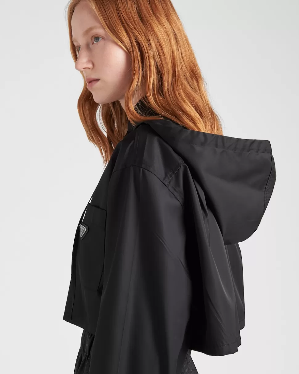 camisa_en_gabardina_de_renylon_215195.webp Prada Camisa En Gabardina De Re-nylon^Mujer COLECCIÓN FEMENINA | CAMISAS Y TOPS