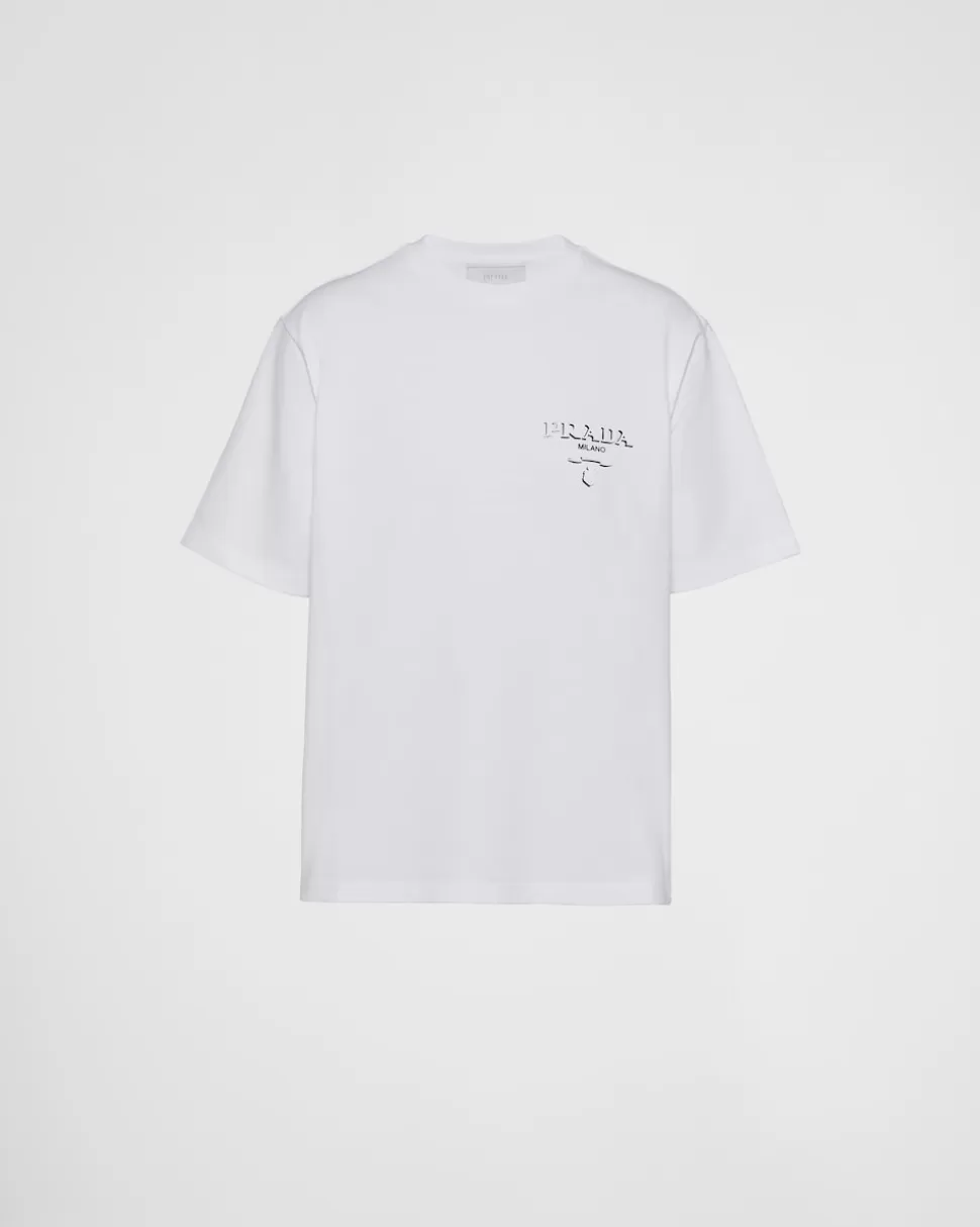 Prada Camiseta De Algodón^Hombre CAMISETAS Y POLOS