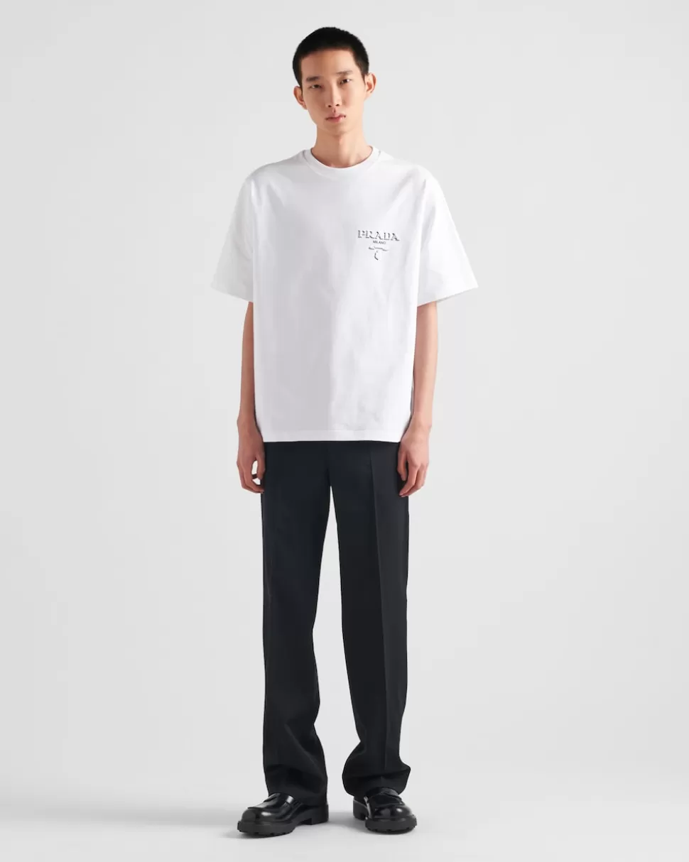 Prada Camiseta De Algodón^Hombre CAMISETAS Y POLOS