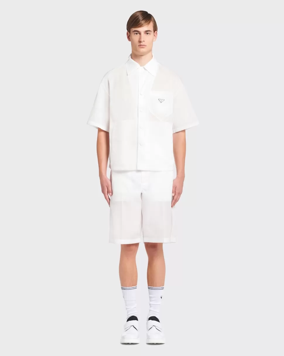 Prada Camiseta De Manga Corta De Re-nylon^ COLECCIÓN MASCULINA