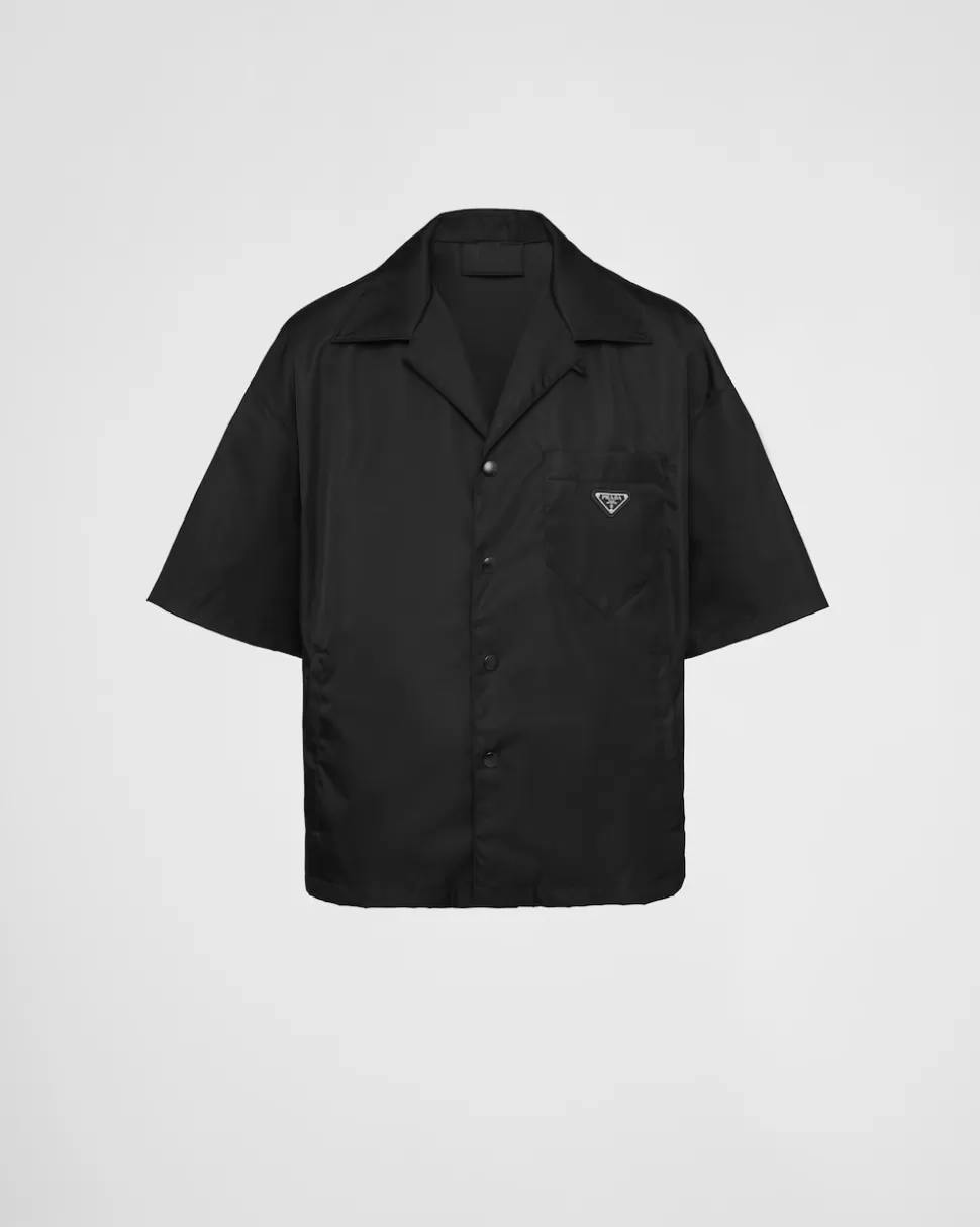 Prada Camiseta De Manga Corta De Re-nylon^Hombre COLECCIÓN MASCULINA | CAMISAS