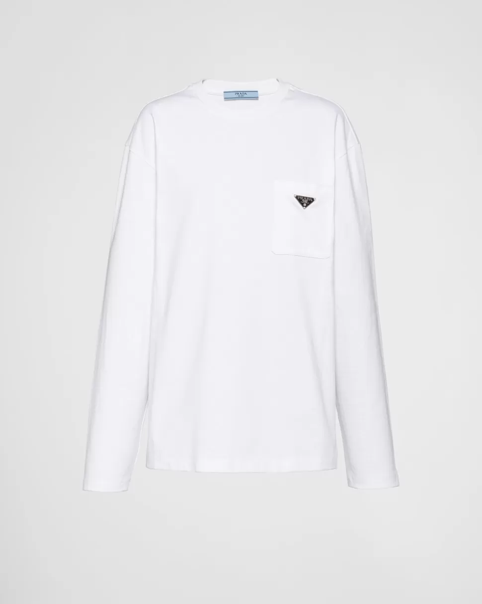 Prada Camiseta De Punto^Mujer CAMISETAS Y SUDADERAS
