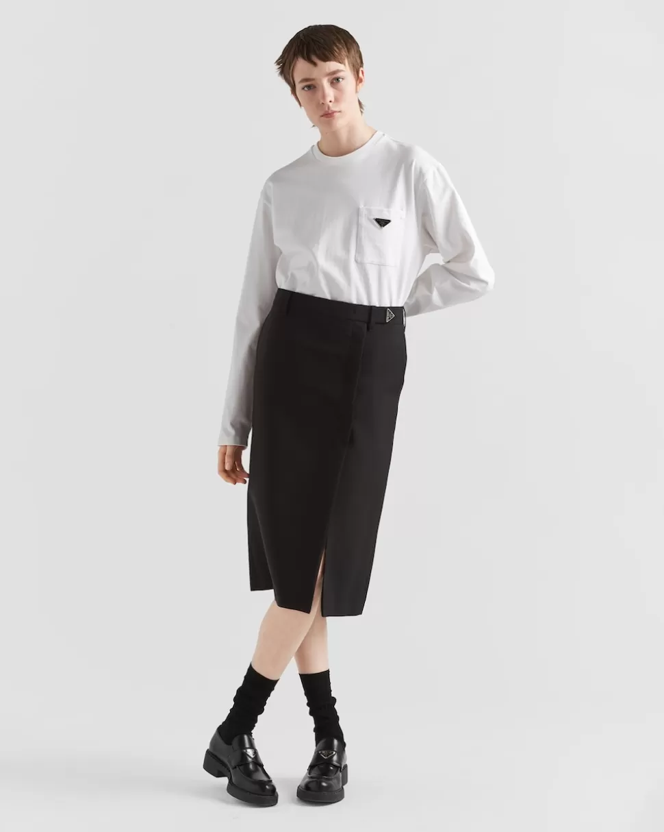 Prada Camiseta De Punto^Mujer CAMISETAS Y SUDADERAS