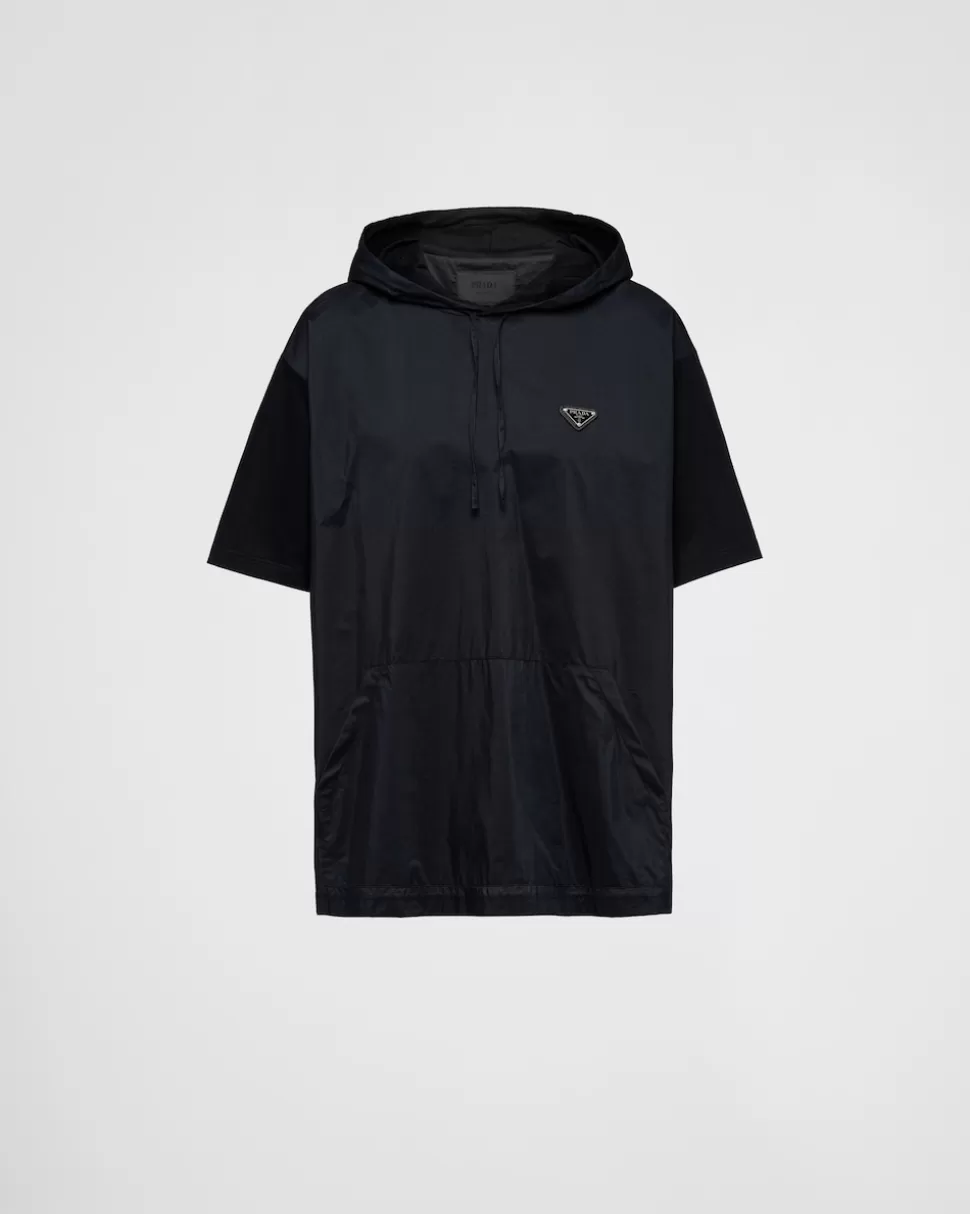 Prada Camiseta De Punto Y Algodón Técnico^Hombre CAMISETAS Y POLOS