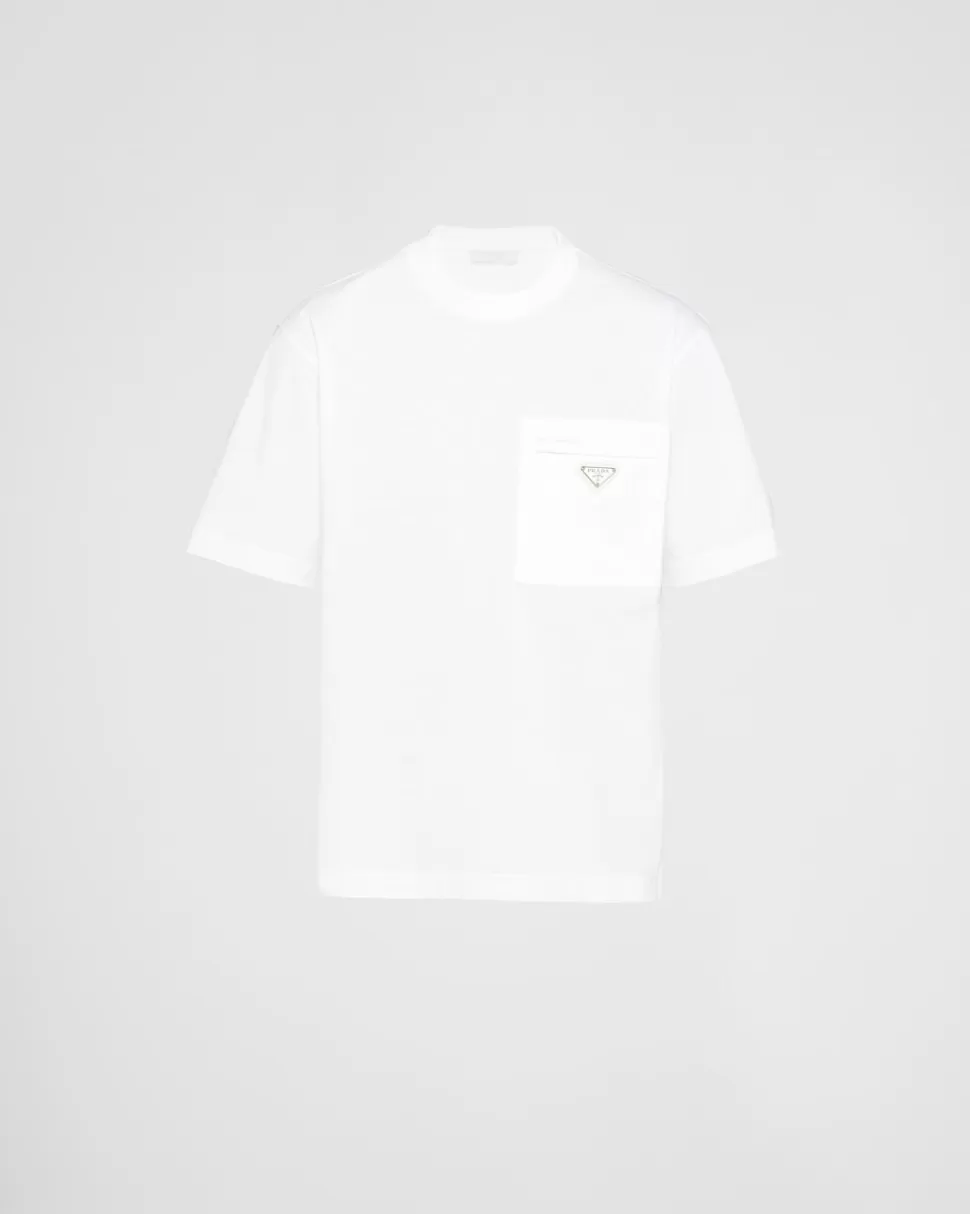 Prada Camiseta De Punto Y Re-nylon^Hombre CAMISETAS Y POLOS